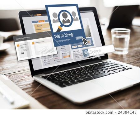 We Are Hiring Career Headhunting Job Occupation Concept 24394145