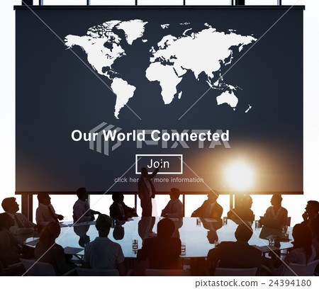Our World Connected Social Networking Interconnection Concept Our World Connected Social Networking Interconnection Concept 24394180