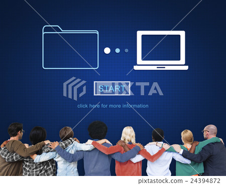 Storage Online Data Transfer Sync Information Technology Concept 24394872