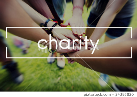 Stock Photo: Charity Donations Support Aid Assiting Giving Welfare Concept