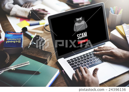 Scam Virus Spyware Malware Antivirus Concept 24396136