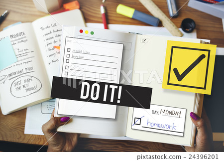 To Do List Organise Checklist Word Concept 24396201