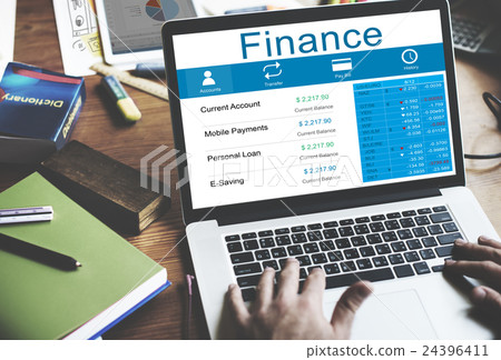 Finance Accounting Banking Budget Credit Debt Concept 24396411