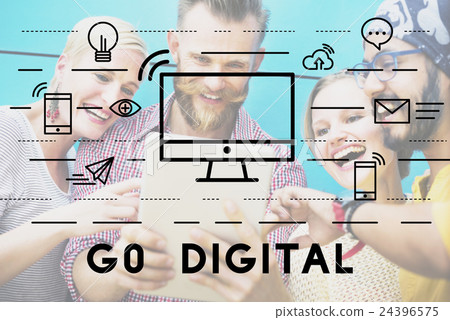 Go Digital Communication connection Network Concept Go Digital Communication connection Network Concept 24396575