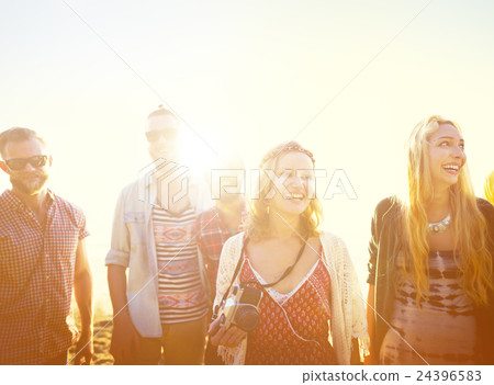 Friendship Freedom Beach Summer Holiday Concept Friendship Freedom Beach Summer Holiday Concept 24396583