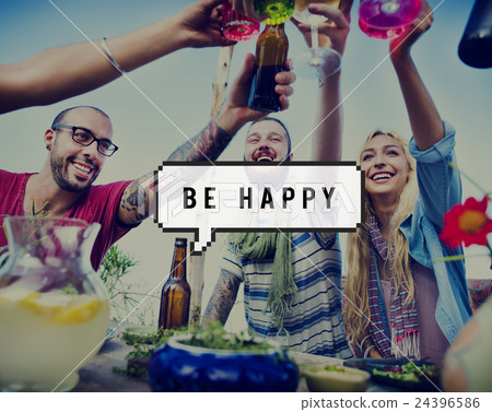Happy Life Feel Good Happiness Live Concept 24396586