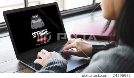 Scam Virus Spyware Malware Antivirus Concept 24396981