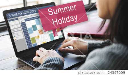 Summer Holiday Season Fun Travel Vacation Concept Summer Holiday Season Fun Travel Vacation Concept 24397009