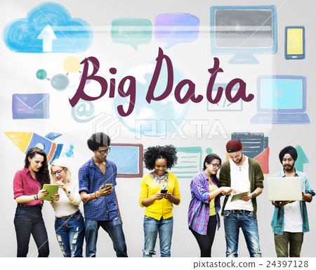 Big Data Cloud Digital Information Technology Concept Big Data Cloud Digital Information Technology Concept 24397128