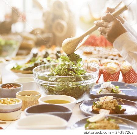 Buffet Brunch Food Eating Festive Cafe Dining Concept Buffet Brunch Food Eating Festive Cafe Dining Concept 24397262