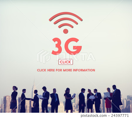 3G Data Connection Network Technology Wireless Concept 24397771