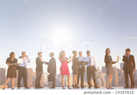 Outdoor Business Meeting in New York City 24397818