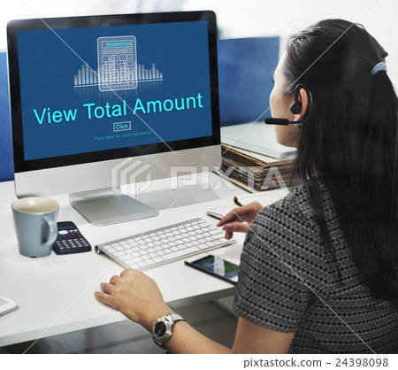 Profit Savings View Earnings View Total Amount Concept 24398098