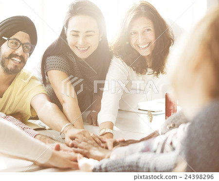 Business Team Support Join Hands Support Concept Business Team Support Join Hands Support Concept 24398296