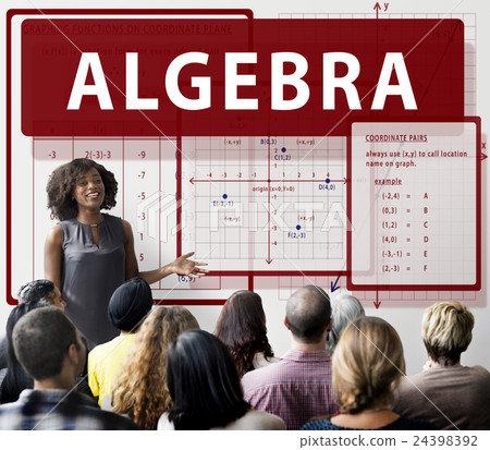 Algebra Mathematics Calculation Chart Concept 24398392