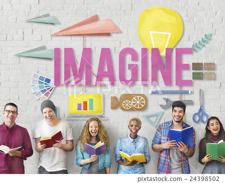 Imagine Creative Dream Expect Ideas Vision Concept Imagine Creative Dream Expect Ideas Vision Concept 24398502