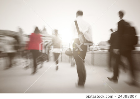 Business People Walking To Their Workplace 24398807