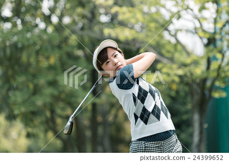 golf, golfing, female 24399652