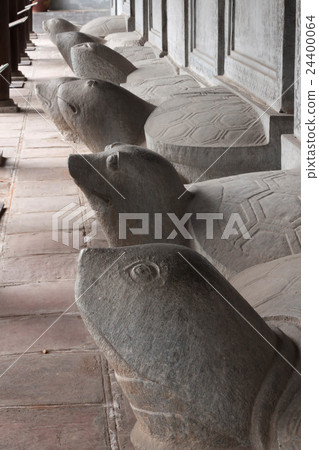 A turtle carrying a monument of a monastery of the Temple of Literature in Hanoi (a stone table shaped like a turtle) A turtle carrying a monument of a monastery of the Temple of Literature in Hanoi (a stone table shaped like a turtle) 24400064
