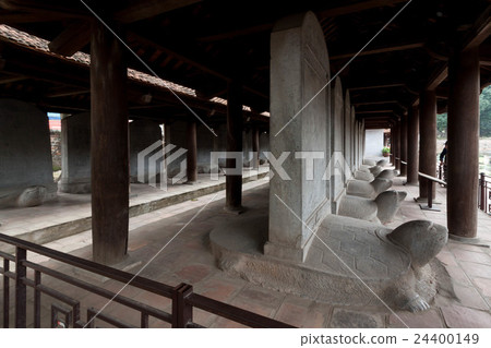 A turtle carrying a monument of a monastery of the Temple of Literature in Hanoi (a stone table shaped like a turtle) 24400149