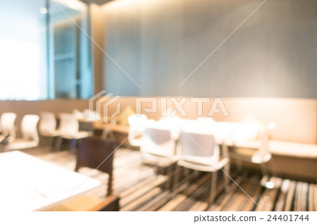 Abstract blur restaurant interior 24401744