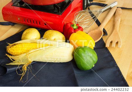 Food Ingredients With Kitchen Utensils For Cooking 24402232