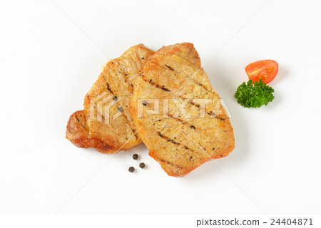Grilled honey glazed pork chops Grilled honey glazed pork chops 24404871