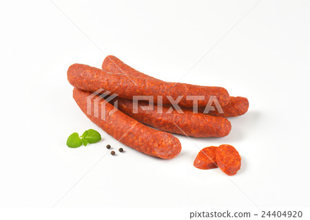 Spicy smoked Hungarian sausages Spicy smoked Hungarian sausages 24404920