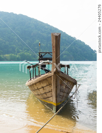 wooden boat in the sea 24405276