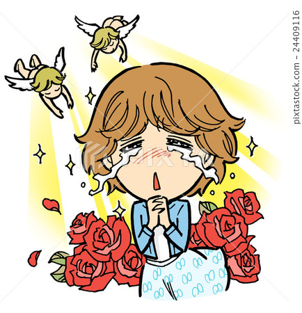 A woman shedding emotional tears A woman shedding emotional tears 24409116