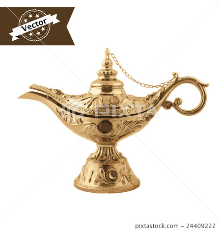 Aladdin magic lamp. 24409222