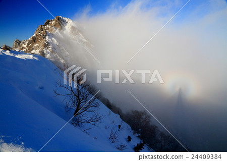 Brocken that appeared in the Yatsugatake / Yokodake ridge in the winter 24409384