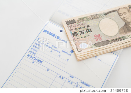 Estimate money business image white back Estimate money business image white back 24409738