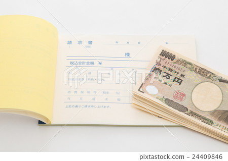 Invoice calculator money business image white back Invoice calculator money business image white back 24409846