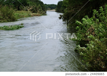 A river after a Japanese nature typhoon A river after a Japanese nature typhoon 24409865