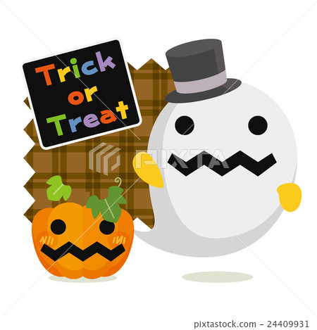 Mokomoko Halloween ghost gentleman's Halloween mischief greetings Mokomoko Halloween ghost gentleman's Halloween mischief greetings 24409931