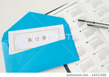 旅行票圖像筆記本時間表 24411086
