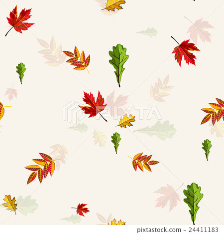 Autumn vector seamless pattern. 24411183