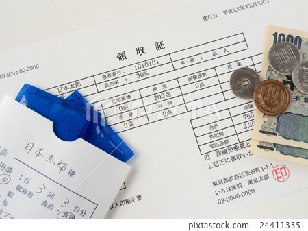 Medical fee receipt medicine bag medical examination fee Medical fee receipt medicine bag medical examination fee 24411335