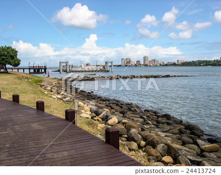 台灣，Yari，漁港，海，藍天，白雲，生態，自然 24413724