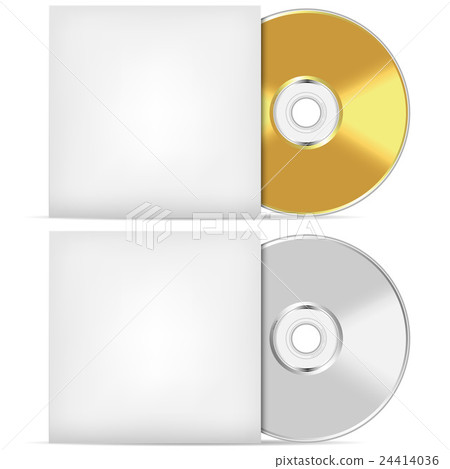 Blank CD or DVD advertising template. Blank CD or DVD advertising template. 24414036