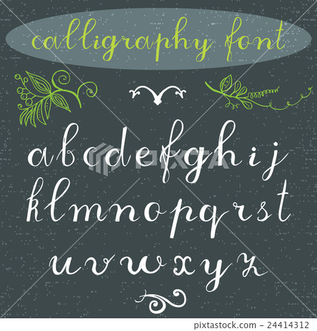 Alphabet letters lowercase, hand drawn Vector - Stock Illustration ...