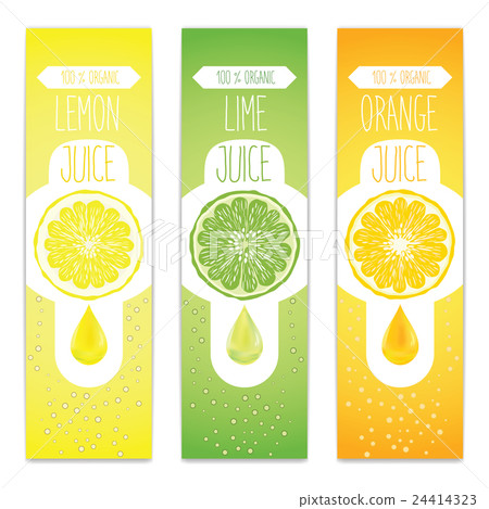 Lemon, lime and orange fresh juice label template Lemon, lime and orange fresh juice label template 24414323