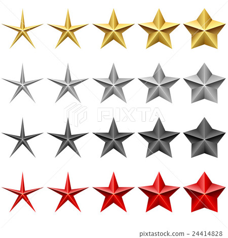 Star icons vector set 24414828