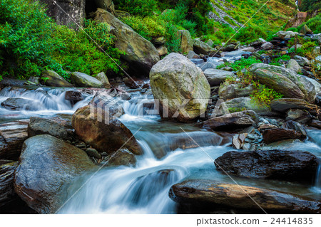Tropical waterfall. Bhagsu, Himachal Pradesh Tropical waterfall. Bhagsu, Himachal Pradesh 24414835