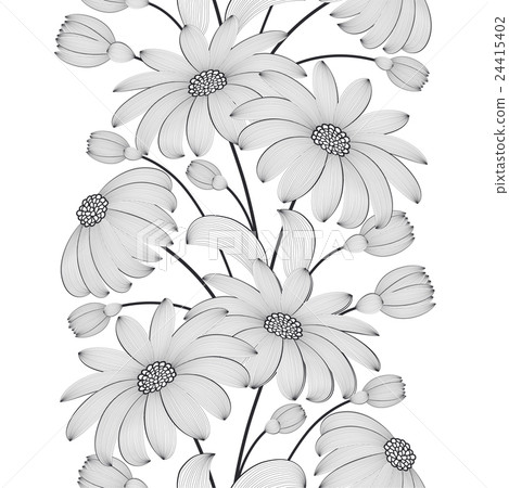 seamless background with flowers 24415402