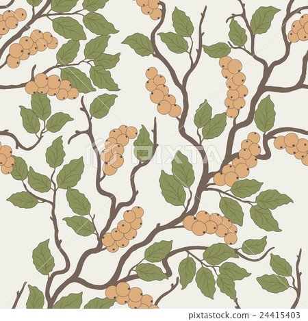 pattern with abstract berries 24415403