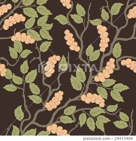 pattern with abstract berries 24415404
