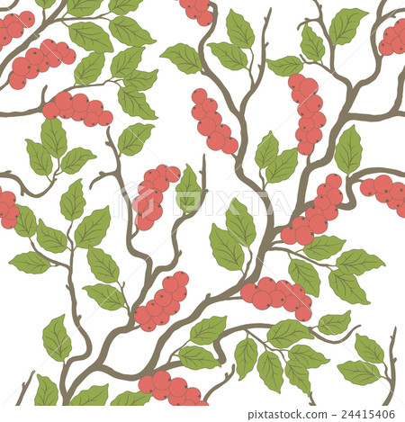 pattern with abstract berries 24415406