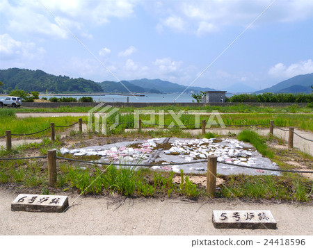Okazu鹽遺址（Okazei Ichiki）國家指定的歷史遺址在遠處看到若狹富士（青山） 24418596
